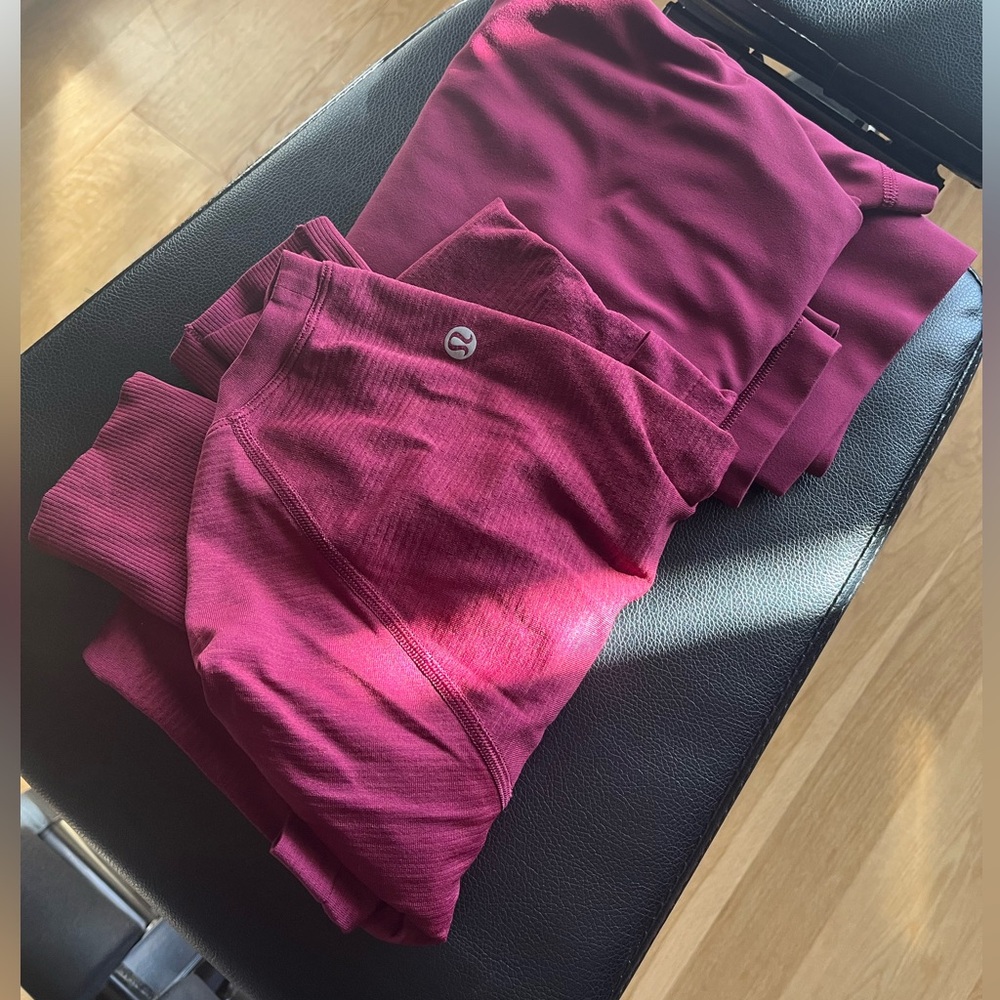 Lululemon Align 23” Size 4 and Swiftly 2.0 Deep Lux Size 6